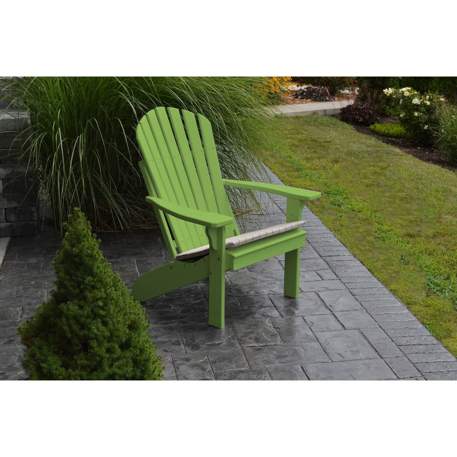 Pine Fanback Adirondack Chair - Cedar Stain