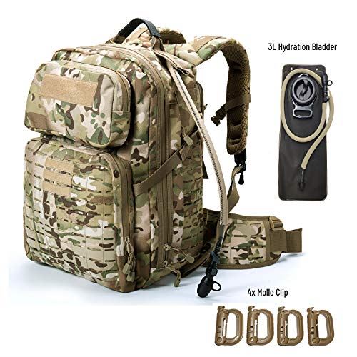 MT Military Tactical Pack,24 Hours Molle Rucksack,Adventure Backpack