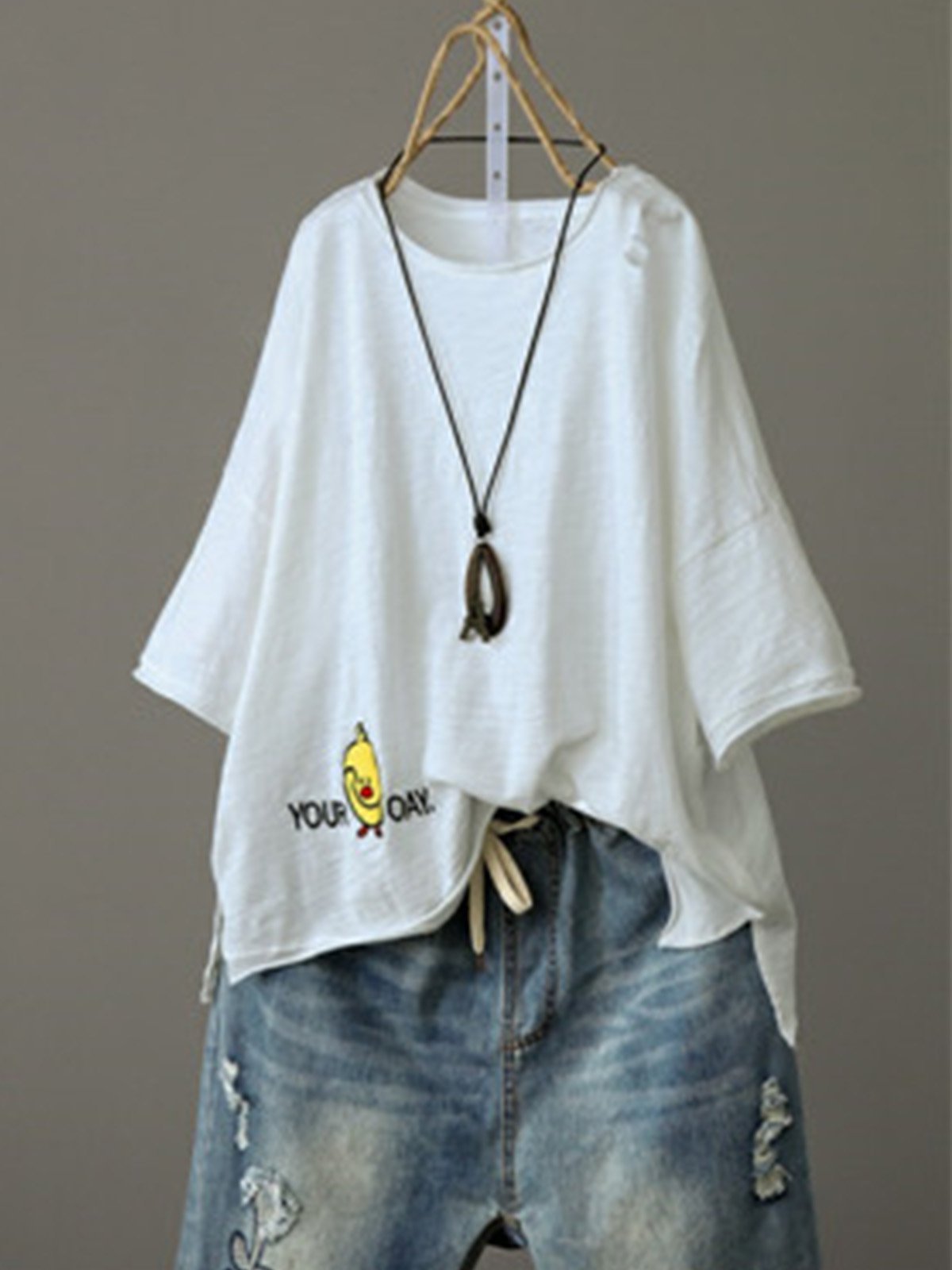 Half Sleeve Cotton-Blend Shirts & Tops