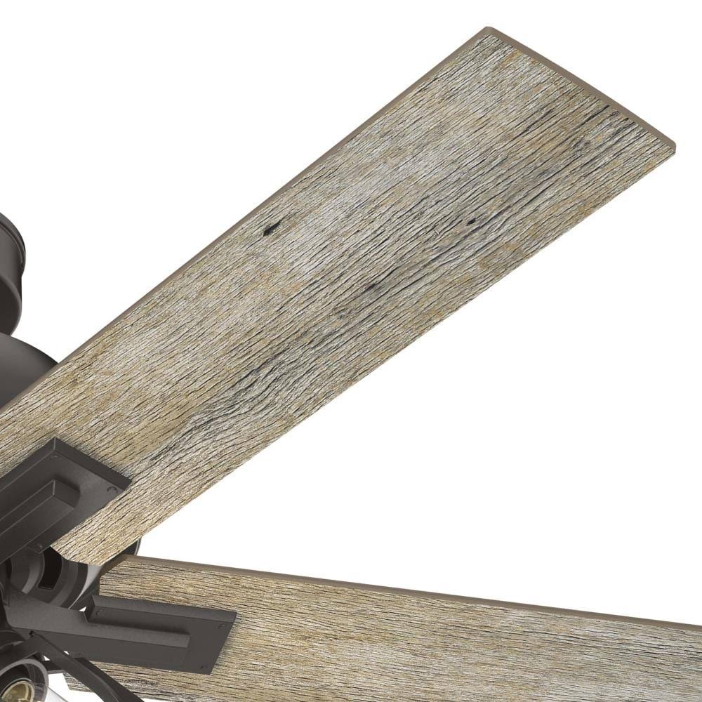 Hunter Mt. Eiler 52-in Noble Bronze LED Indoor/Outdoor Ceiling Fan with Light (5-Blade) | 51161