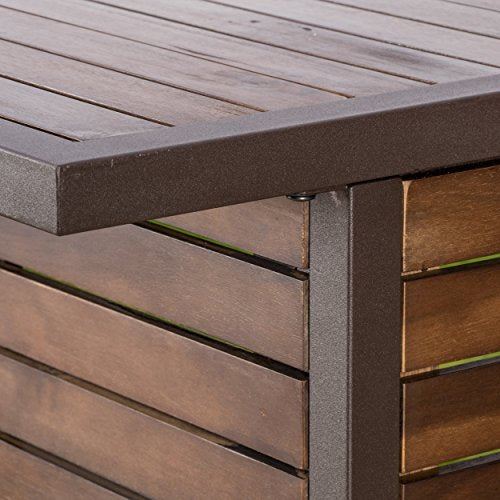 GDF Studio Isabel Acacia Bar with Barstools