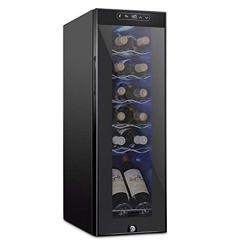 Compressor Wine Cooler Refrigerator w/Lock | Large Freestanding Wine Cellar