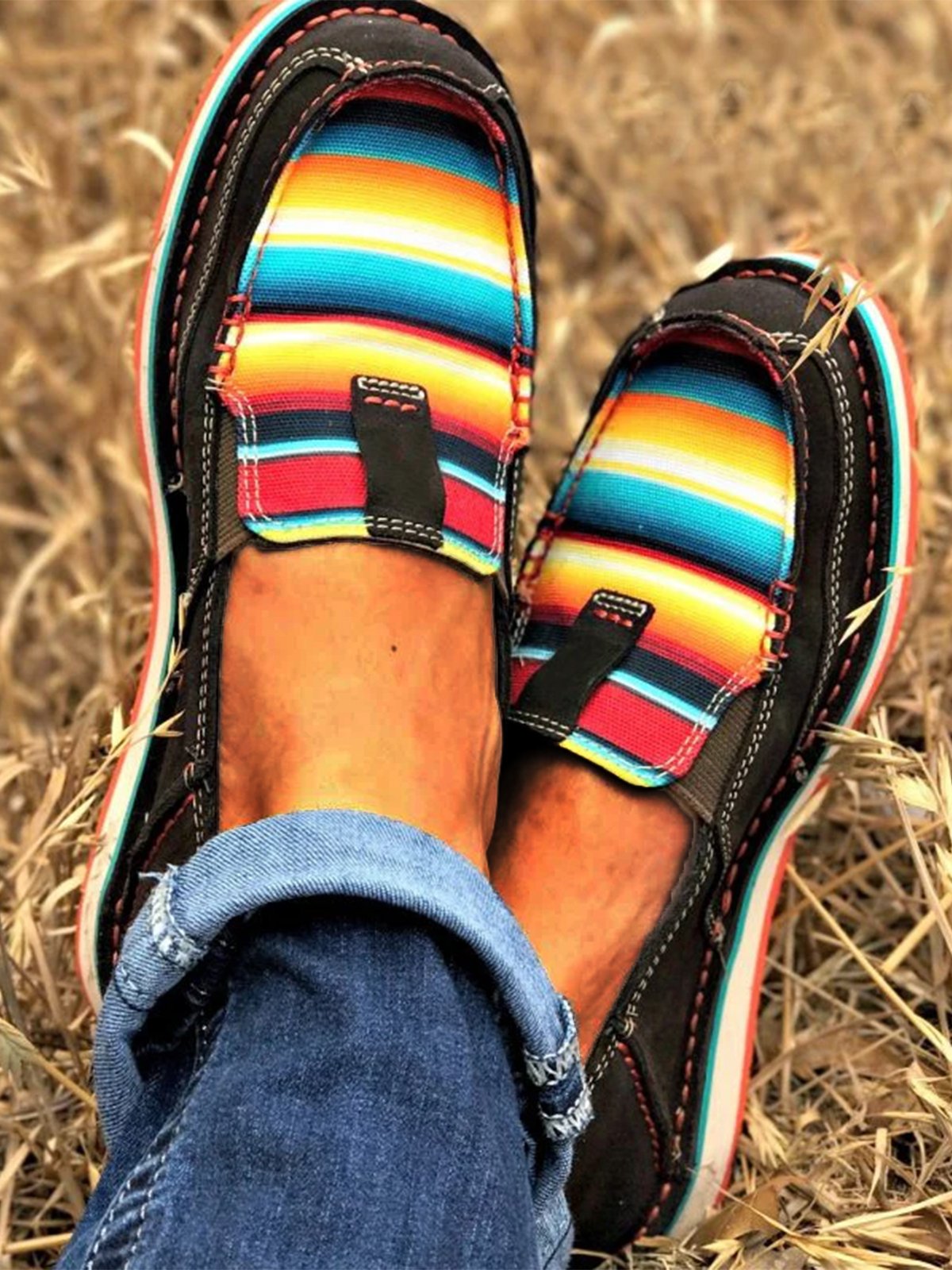 Flat Heel Faux Suede Flats