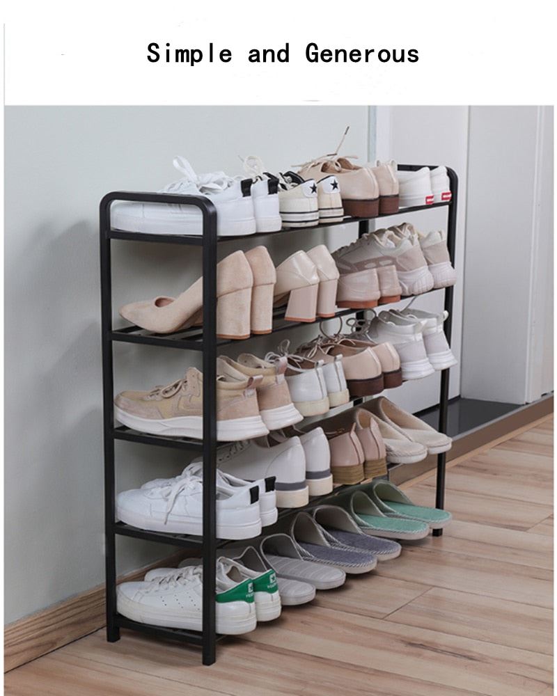 Varnish Shoe Rack Hole Free Household Space Saving Modern Multifunctional Shoe Cabinet