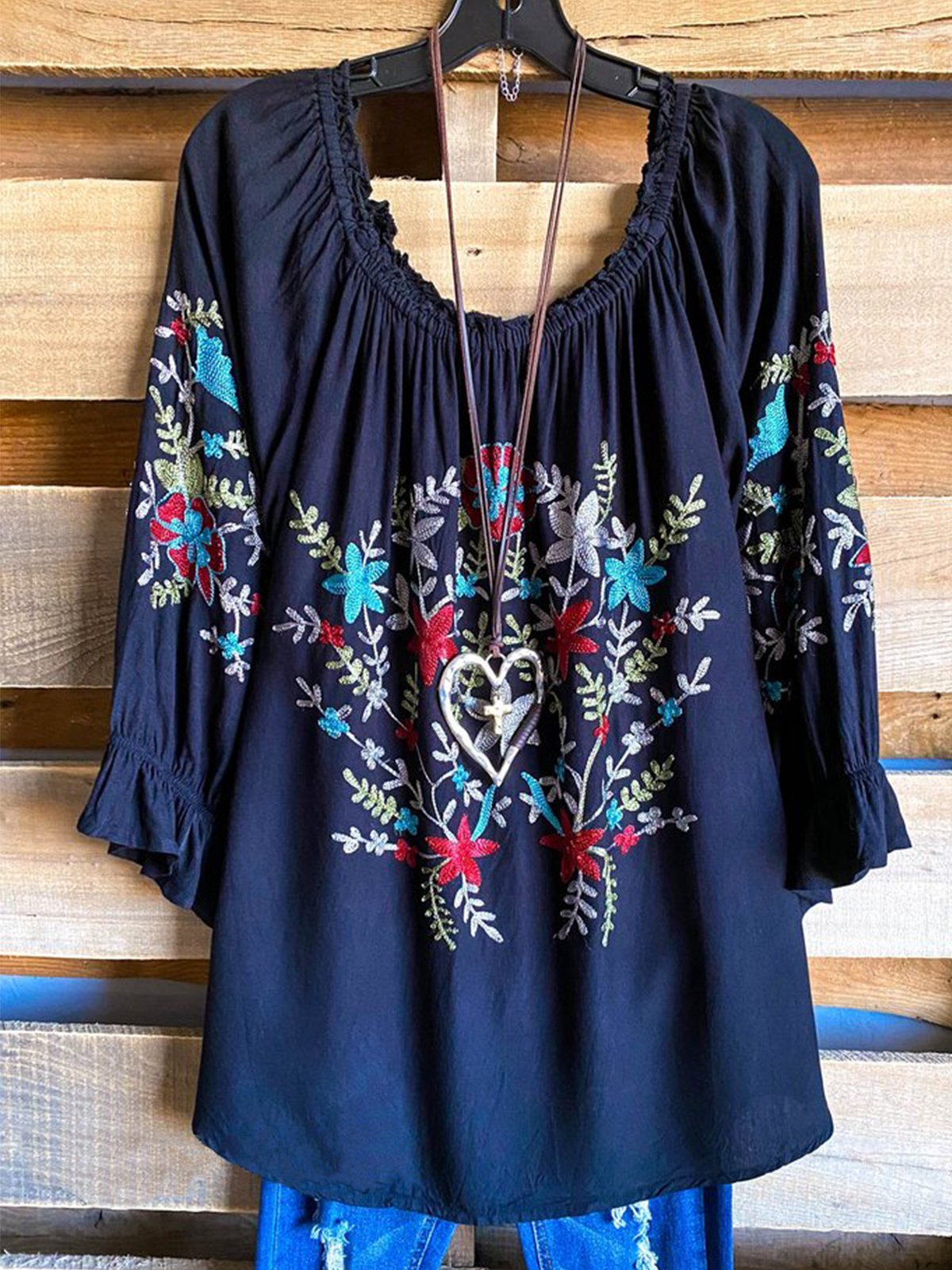 Scoop Neckline Shirts & Tops