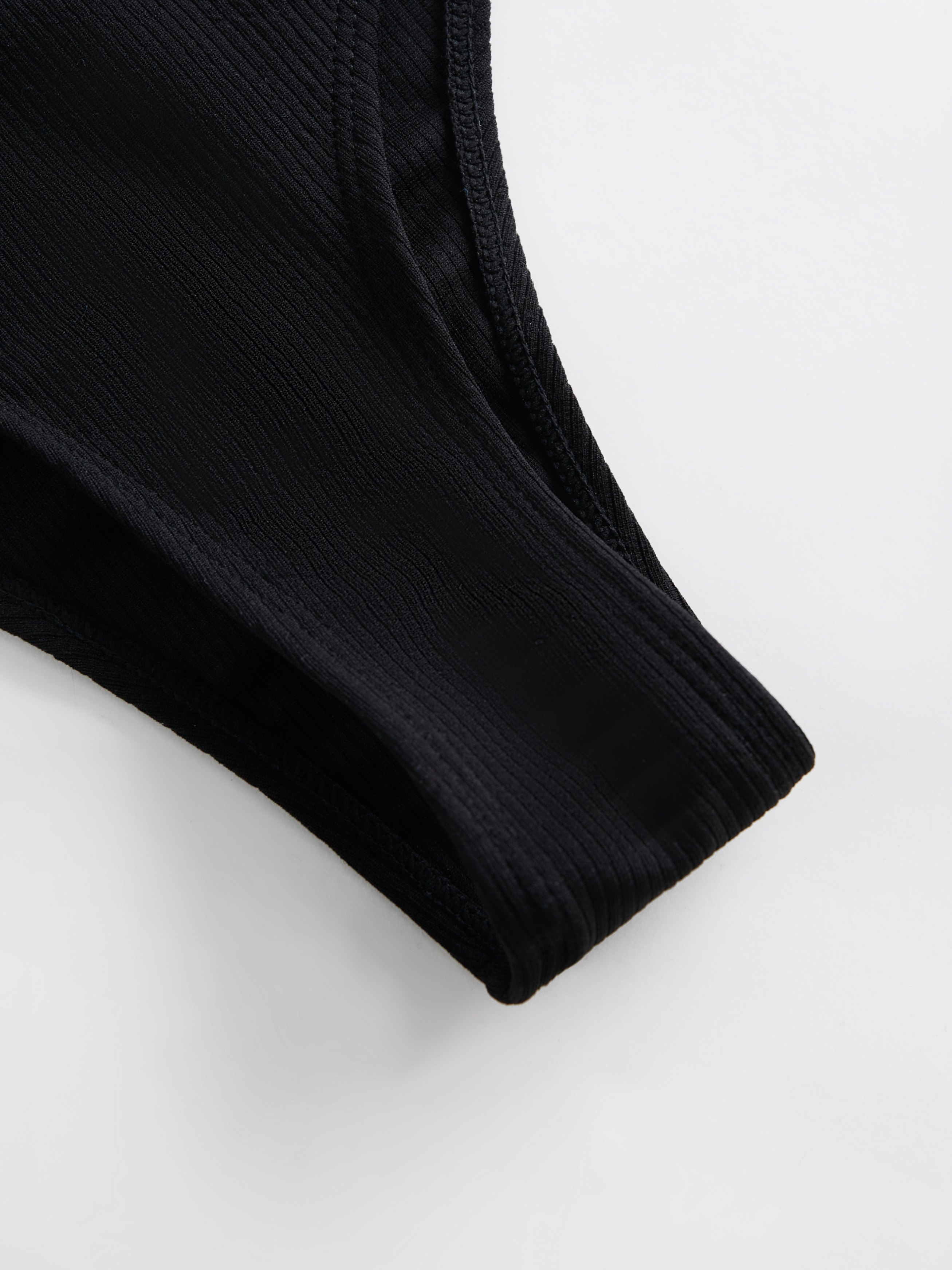 Solid Cut Out One-Piece Swimwear