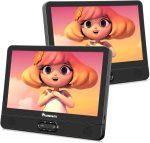 NAVISKAUTO 12′′ Portable Dual Screen DVD Player for Car