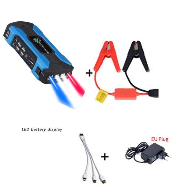 Car Jump Starter Starting Device Battery Power Bank 400A Jumpstarter Auto Buster Emergency Booster