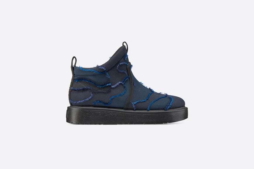 Nomad-D Ankle Boot Dark Blue Camouflage Taffeta