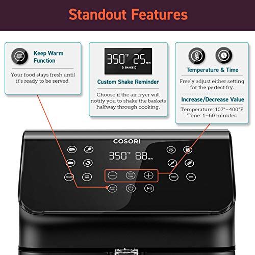 12-in-1 Large XL Air Fryer Oven with Upgrade Customizable 10 Presets