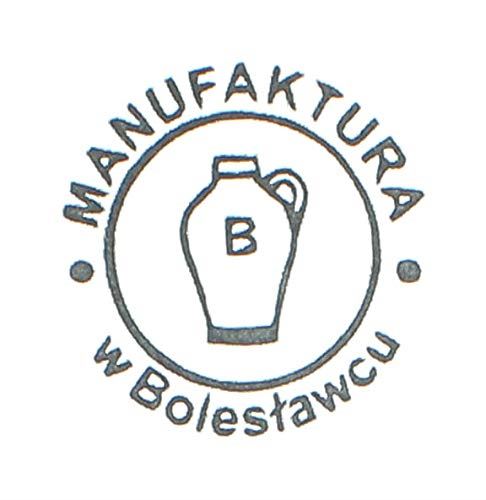 Blue Rose Polish Pottery Red Daisy Paper Towel Holder