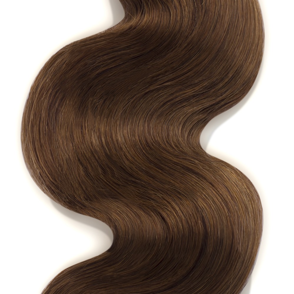 100g Body Wavy Brazilian Remy Hair #8 Light Brown