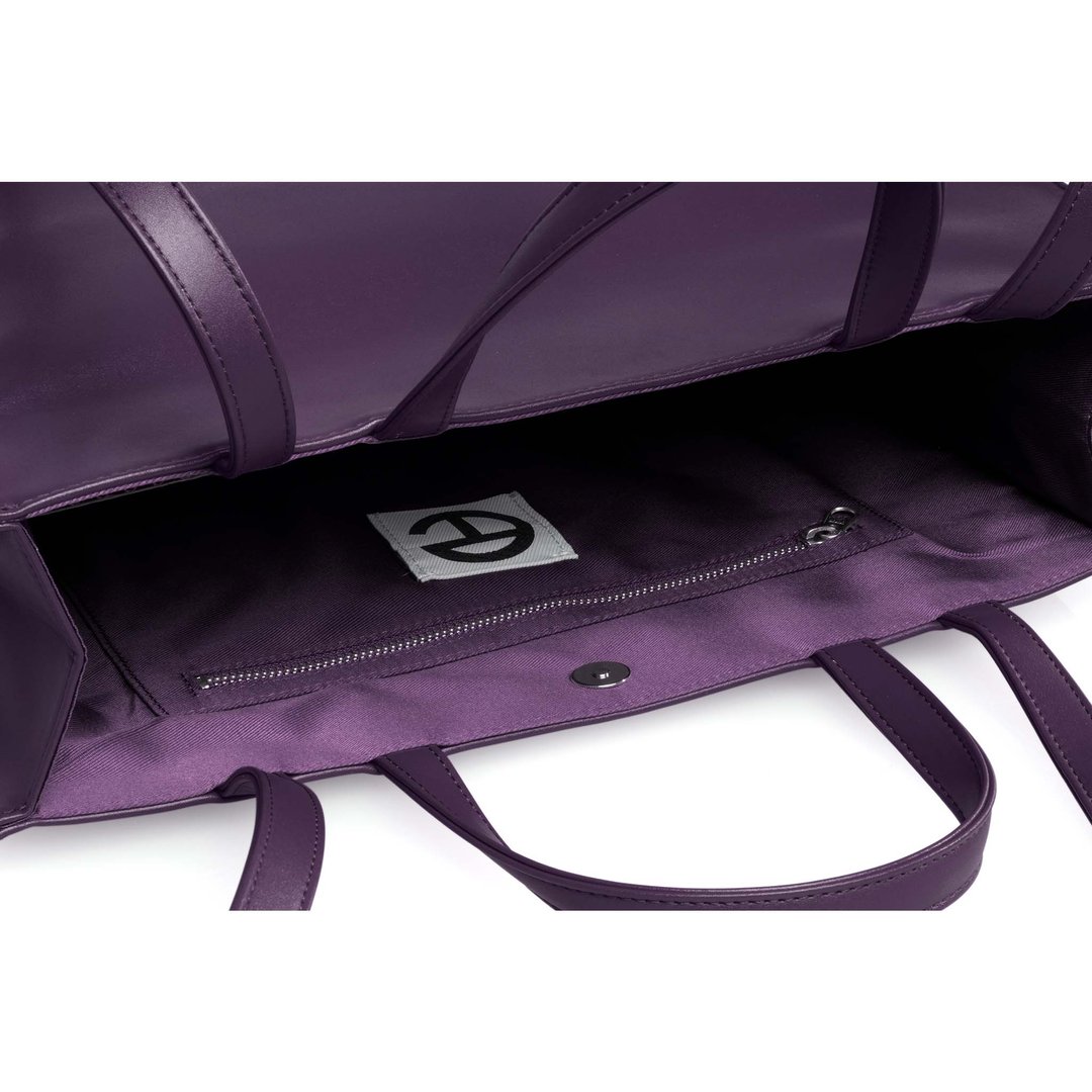 Medium Eggplant Shopping Bag