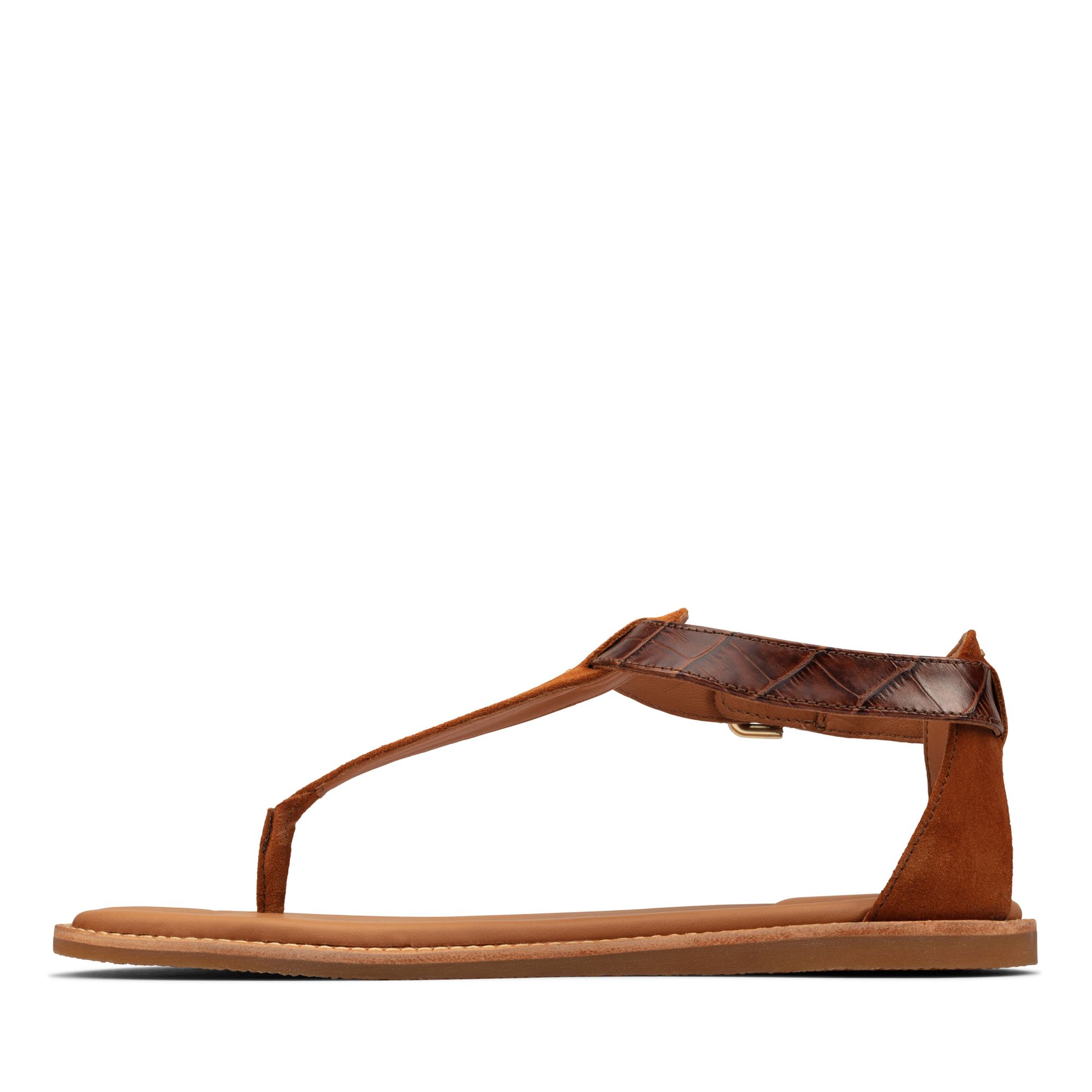 Women Sandals Karsea Post Tan Leather
