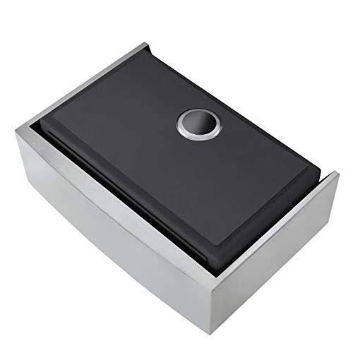 Zuhne Stainless Steel Farmhouse Kitchen Sink (30-inch Apron Front, 16-Gauge Single Bowl)