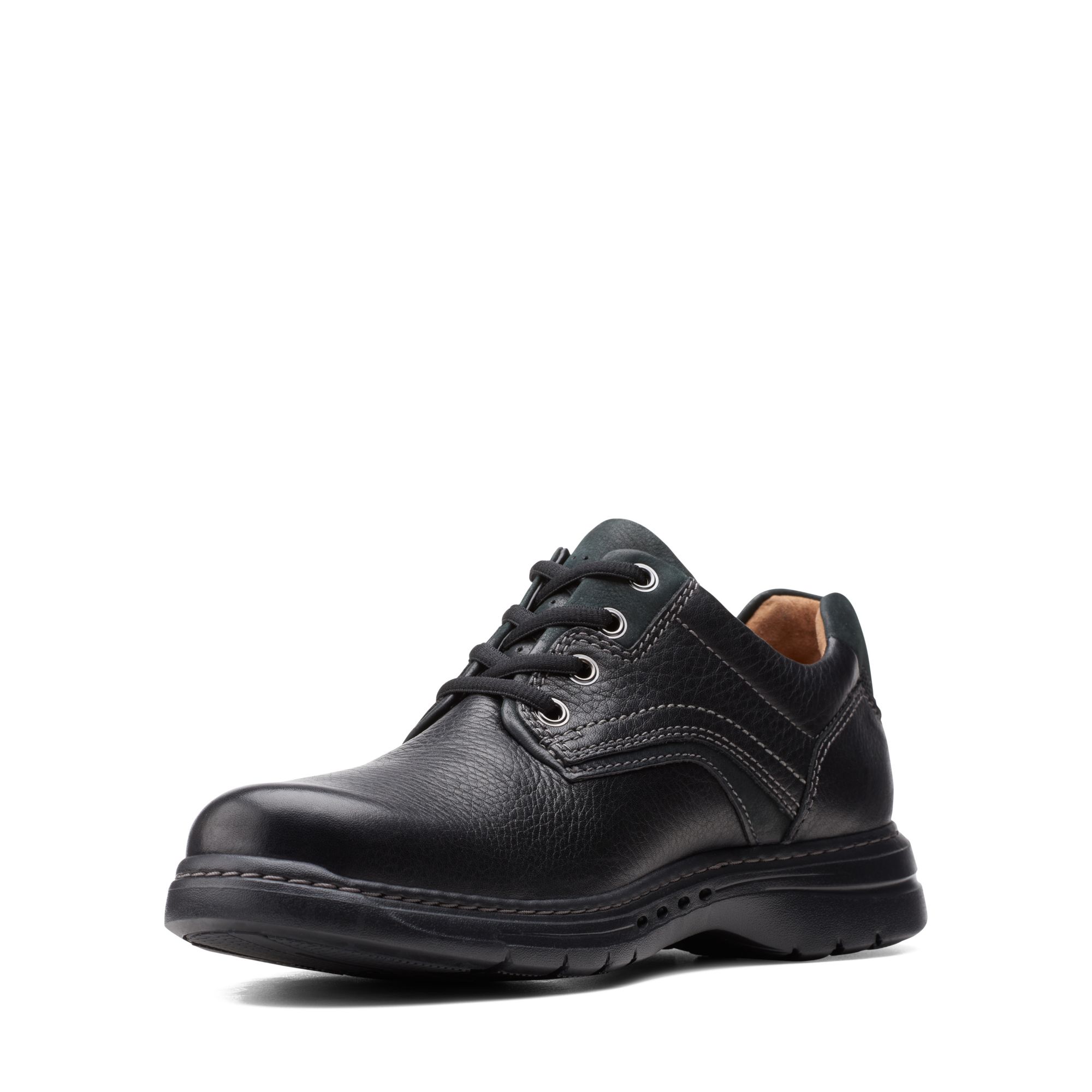 Men  Brawley Pace Black Leather