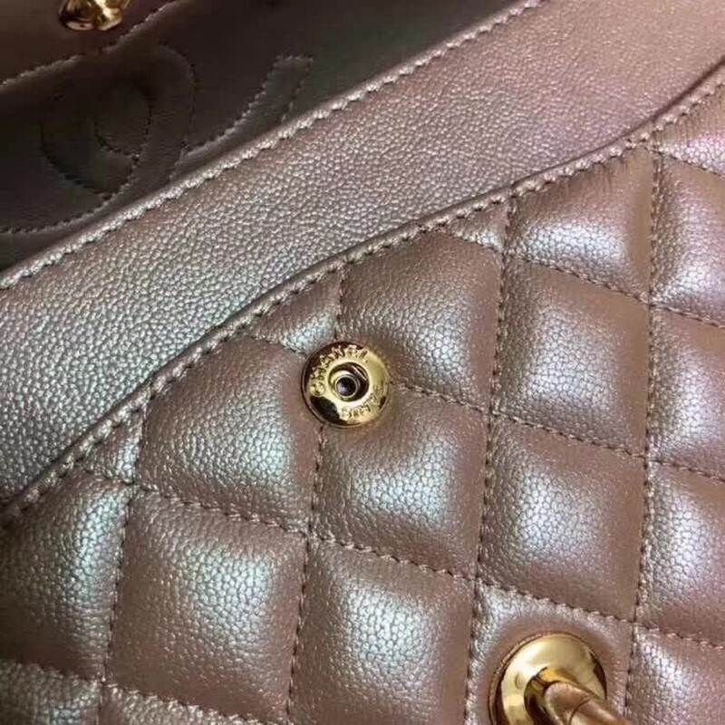 high quality handbag 119011 caviar genuine leather flap bag 1112