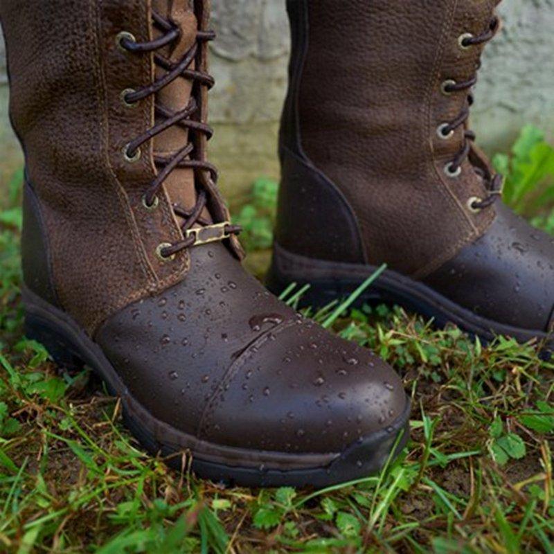 Women's Vintage Casual Leather Riding Boots