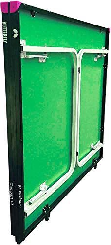 Foldable Table Tennis Table with Wheels  with Detachable Net & Ships Assembled