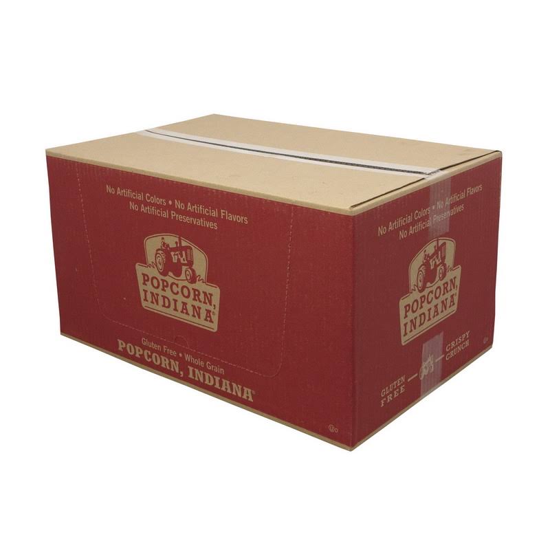 Popcorn Indiana Popcorn, Black White Drizzlecorn - 12 pack, 6 oz packages