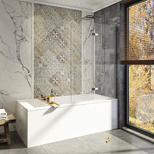 Door Swing Bathtub Shower Door | 1/4′′ Clear Tempered Glass Bathtub