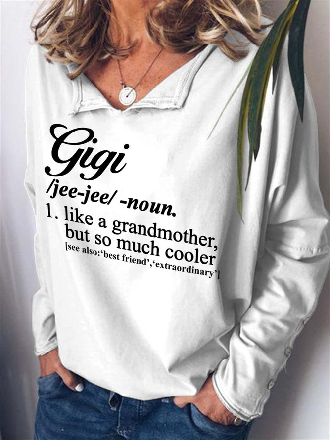 Gigi Like A Grandmother But So Much Cooler Casual Cotton Blends Sweatshirts