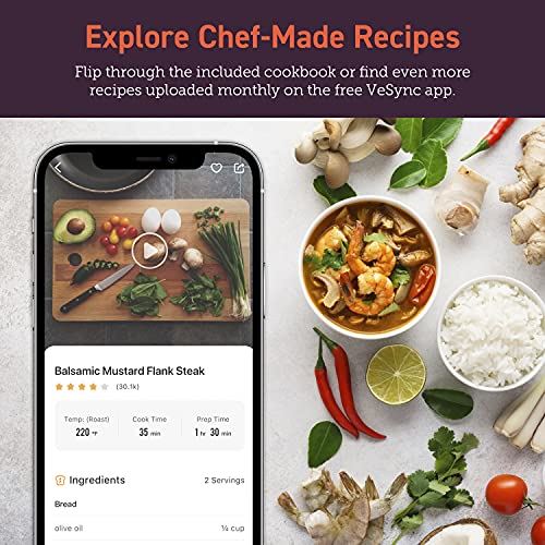 Smart Air Fryer(100 Recipes) 12-in-1 Large XL Oven