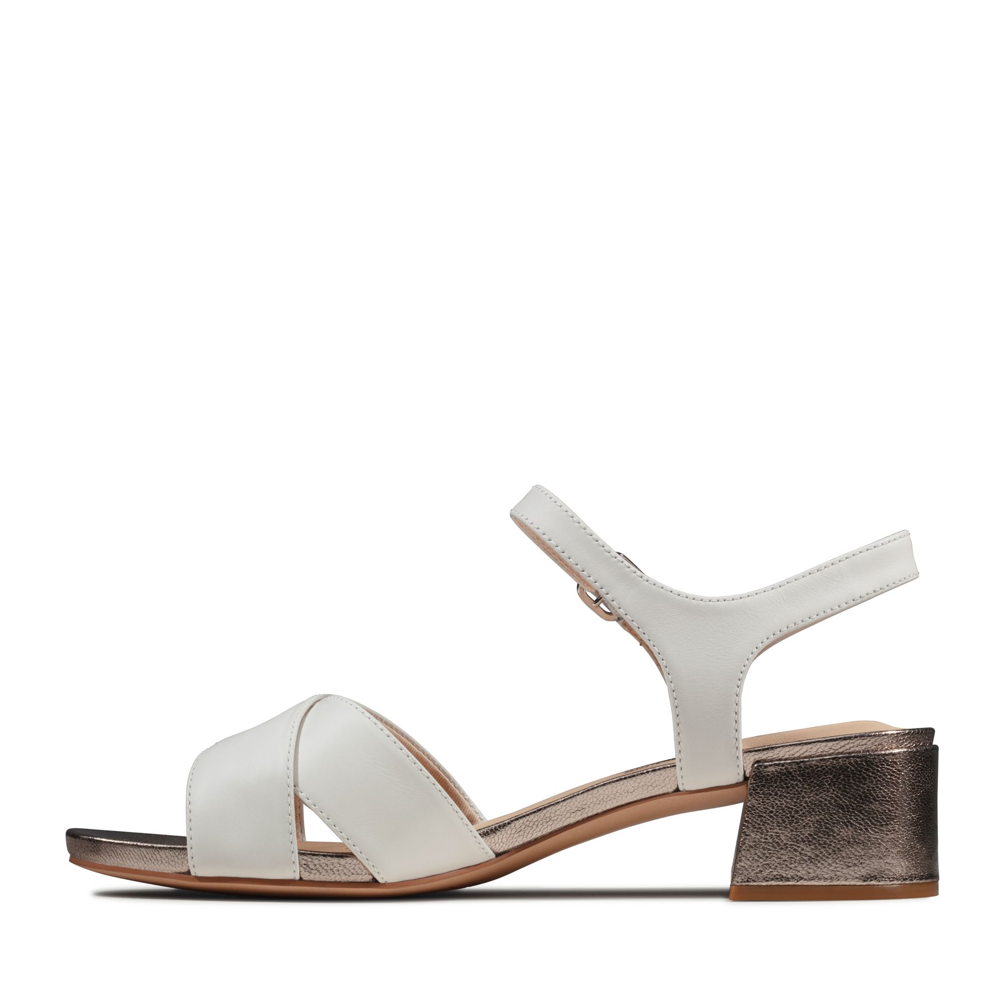 Women Sandals Sheer 35 Strap White Combi