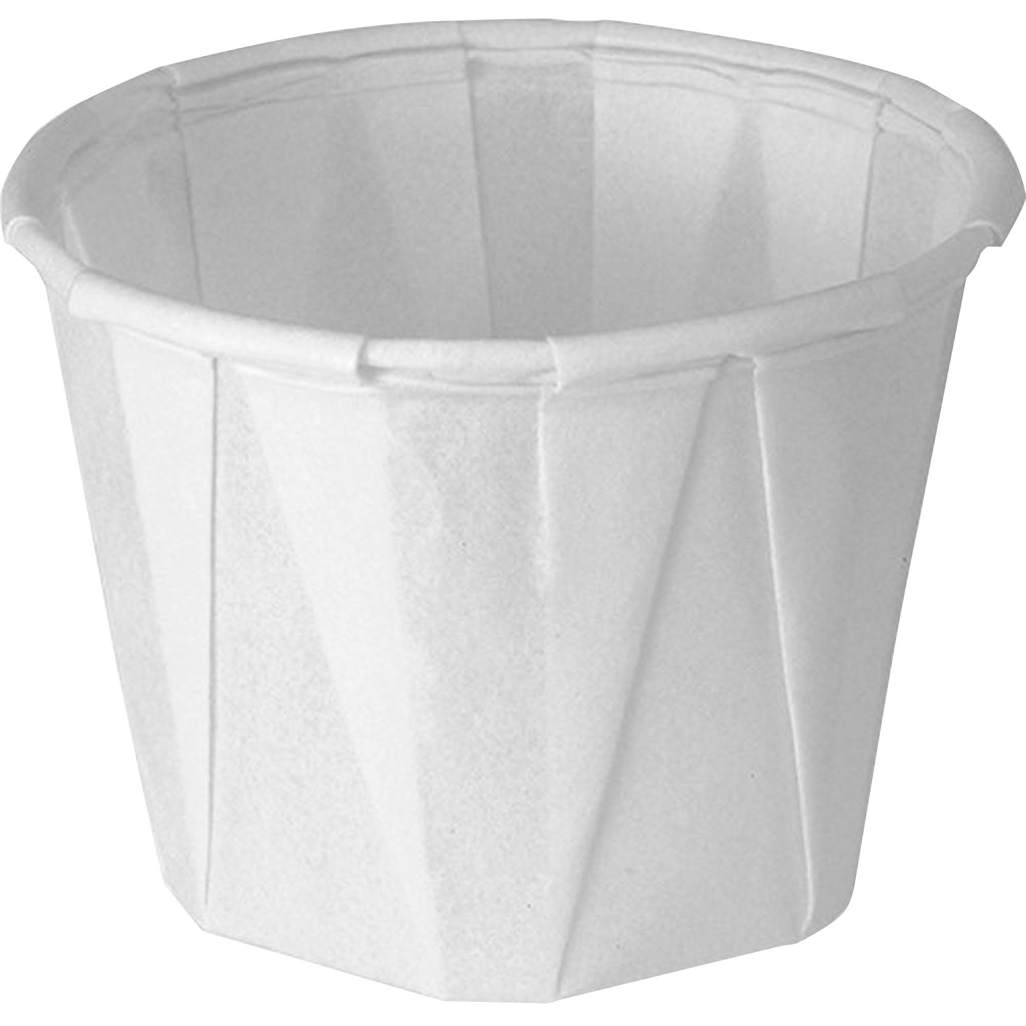 Paper Portion Cups, 1oz, White, 250-bag, 20 Bags-carton