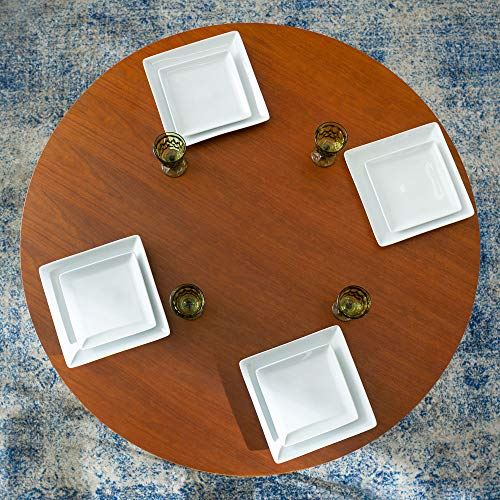 Dining Table Dining Room Kitchen Table Set Dining Chairs Set, 46 Inch, Walnut