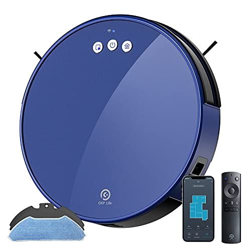 2000Pa Robotic Vacuum with 3600mAh Battery,Wifi/APP/Alexa for Pet Hair