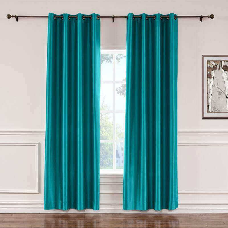 CUSTOM Lao Hang Zhou Peacock Polyester Cotton Thermal Insulated Curtain