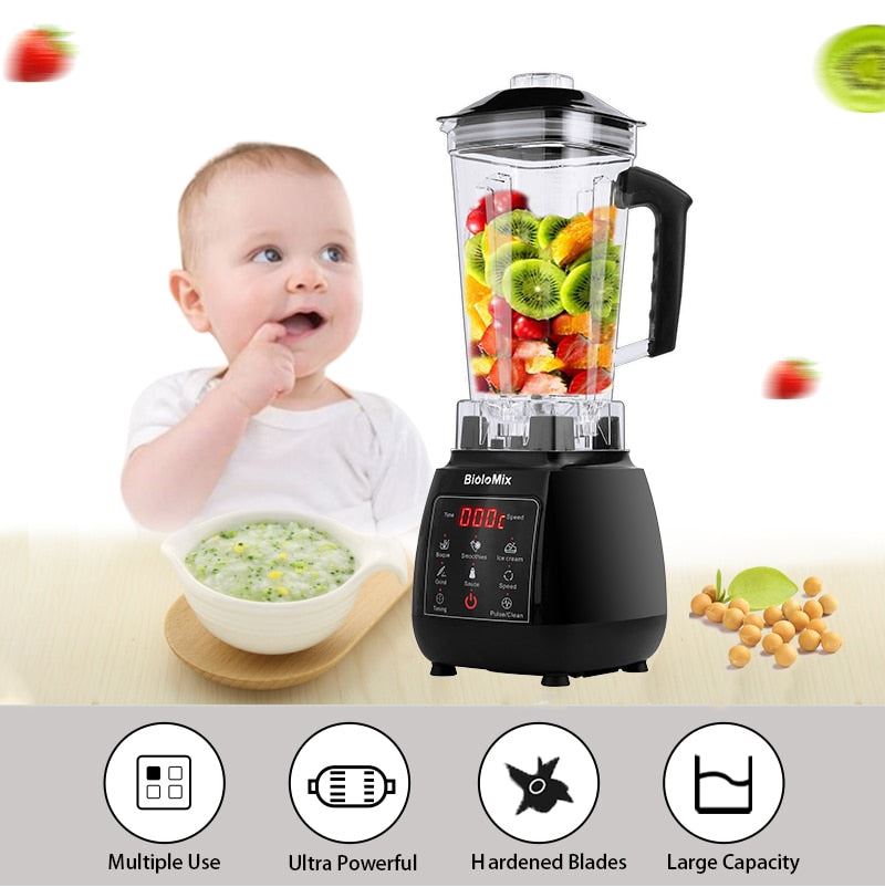 High Power Digital Touchscreen Automatically Program 3HP Blender