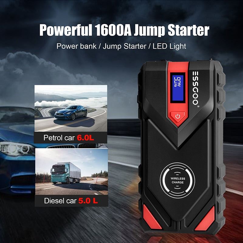 ESSGOO Car Jump Starter Power Bank 20000mAh 12V Starting device
