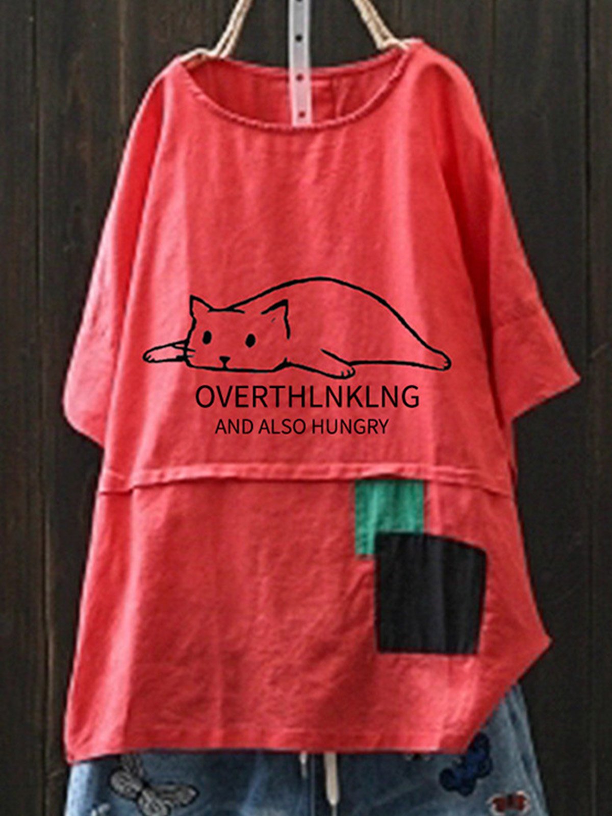 Women Casual Loose Tops Tunic T Shirt