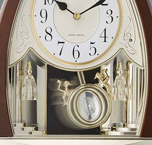 Rhythm Clocks “Joyful Crystal Bells” Musical Motion Mantel Clock