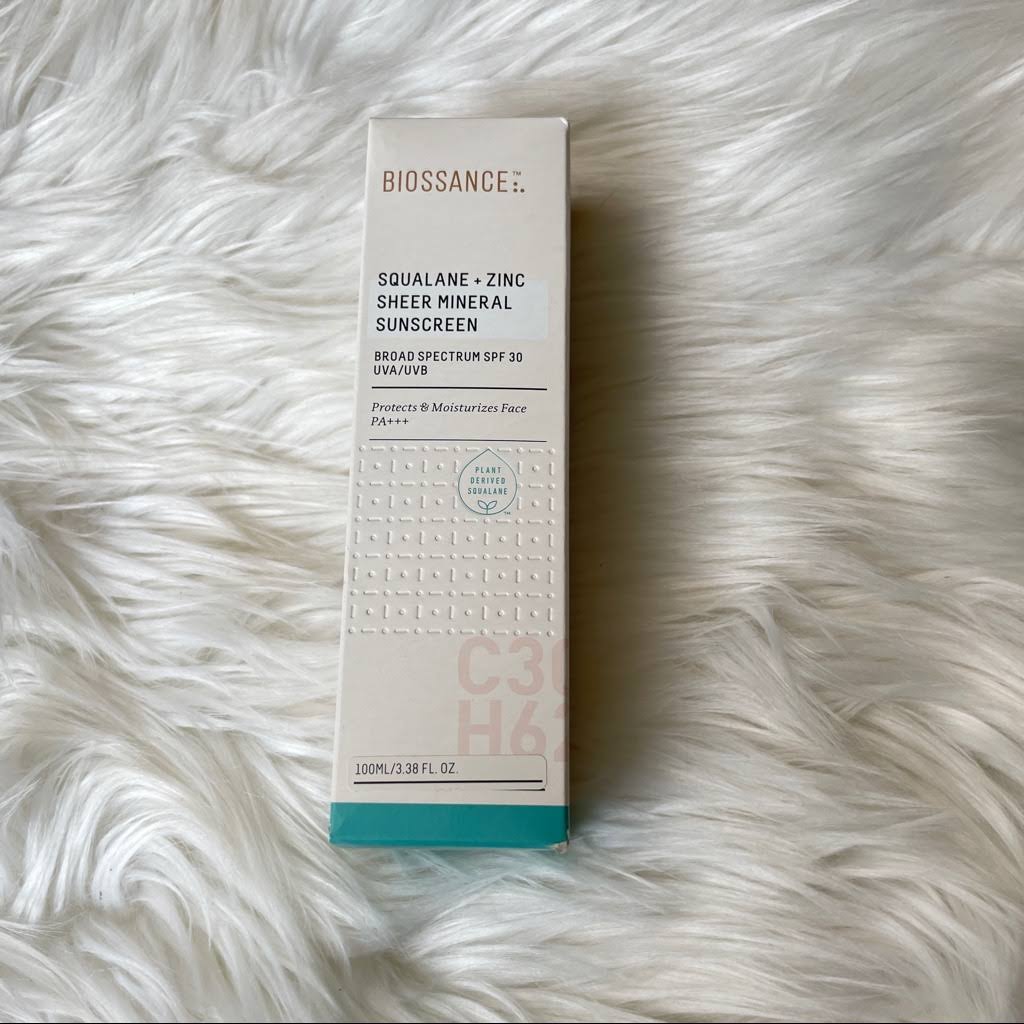 Biossance Squalane Zinc Sheer Mineral Sunscreen SPF30 - 100 ml/3.38 oz