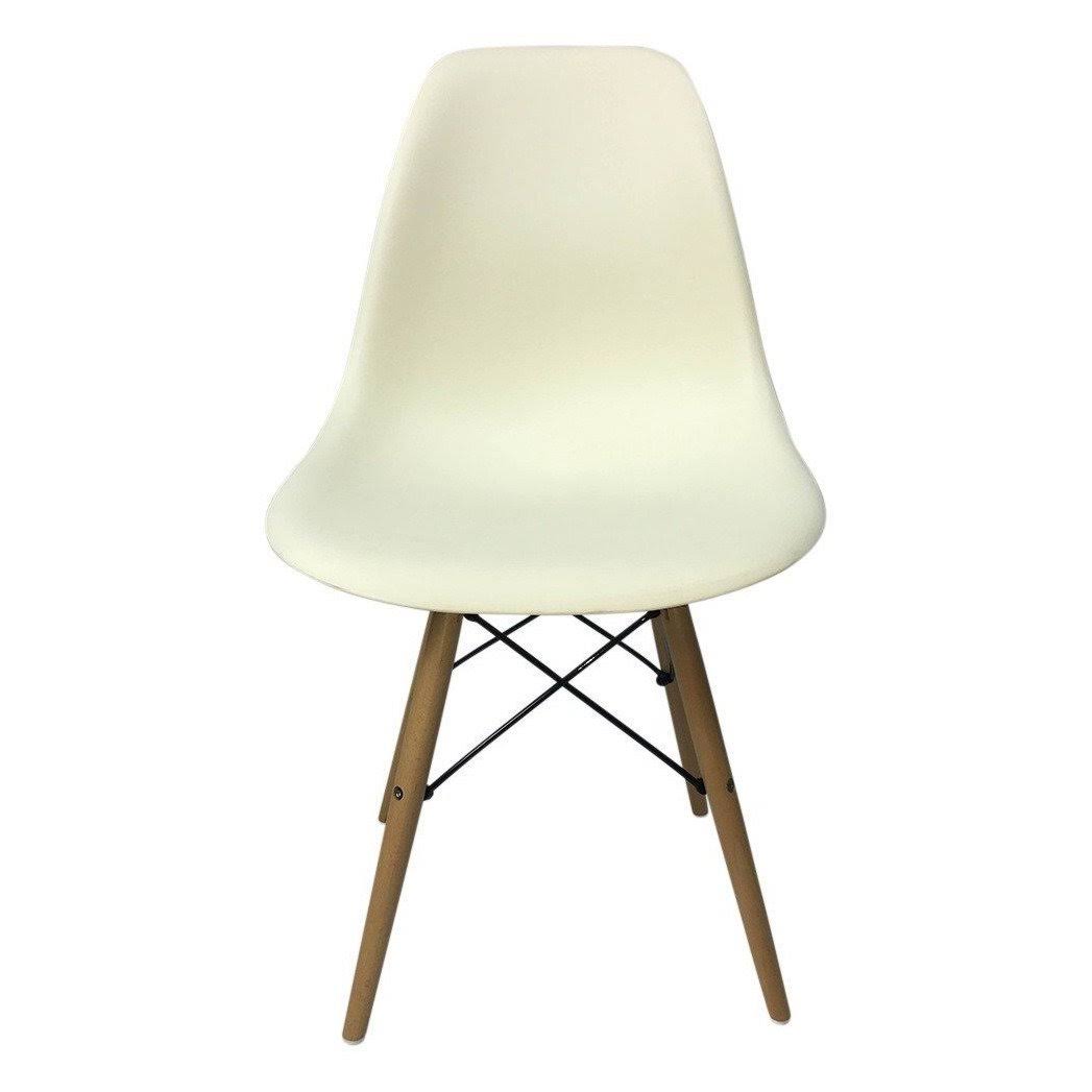 Eiffel Chair - Wooden Legs - light-orange-pp, Natural