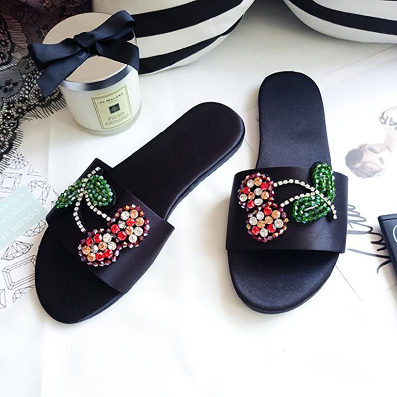 Women Shiny Single Strap Slippers Casual Peep Toe Shoes