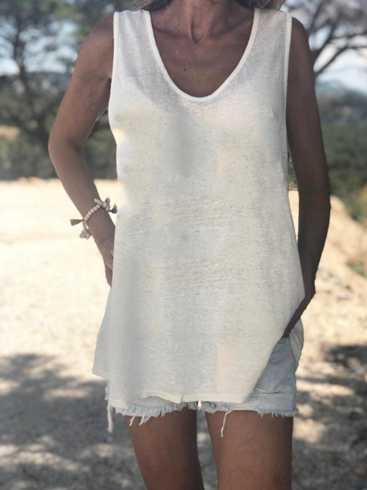 Women Casual Tops Tunic Tanks Vest