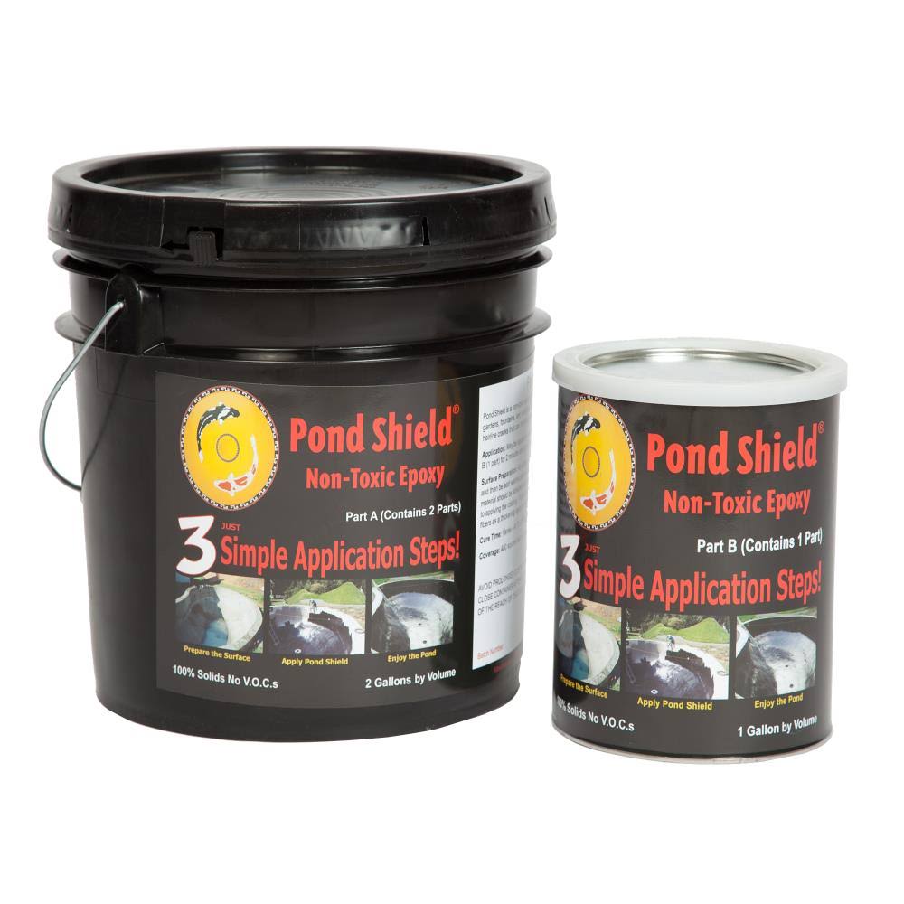 Pond Armor SKU-TAN-3GA Non-Toxic Pond Shield Epoxy Paint, 3-Gallon, Tan