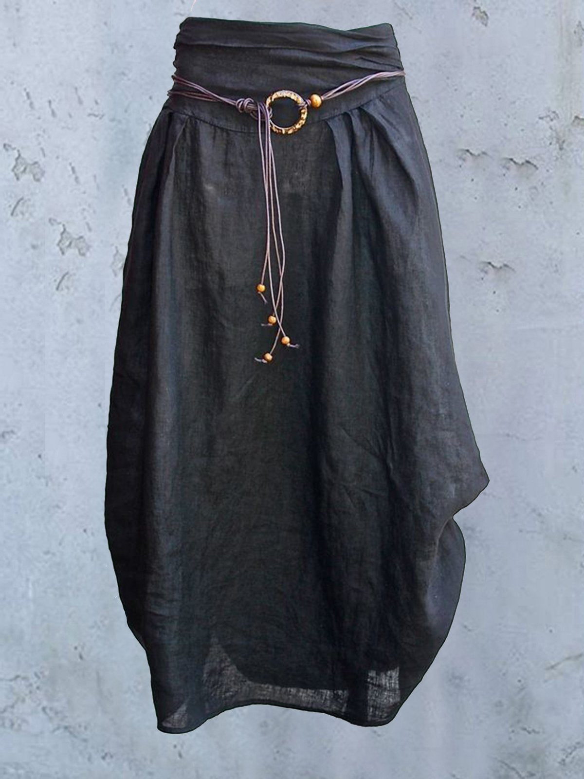 Cotton Plain Cocoon Skirts