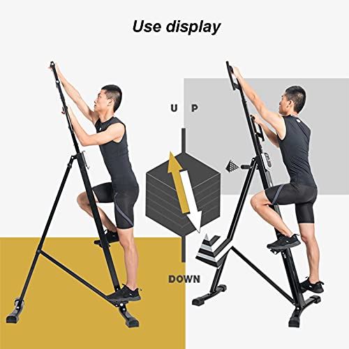 SuoANI Vertical Climber Folding Climbing Machine Home Gym Exercise Stepper- Black