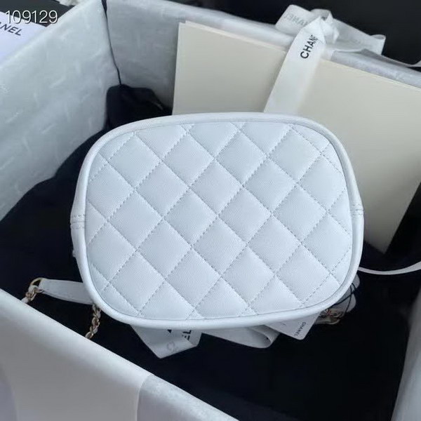 【原版皮】香奈儿/Chanel 手工系列水桶包，各种元素铆钉镶嵌成的双C标志，选用细腻羊皮，内里质感金属牛皮