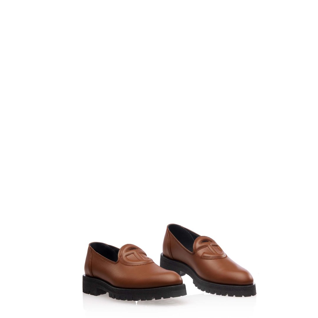 Logo Loafer - Tan