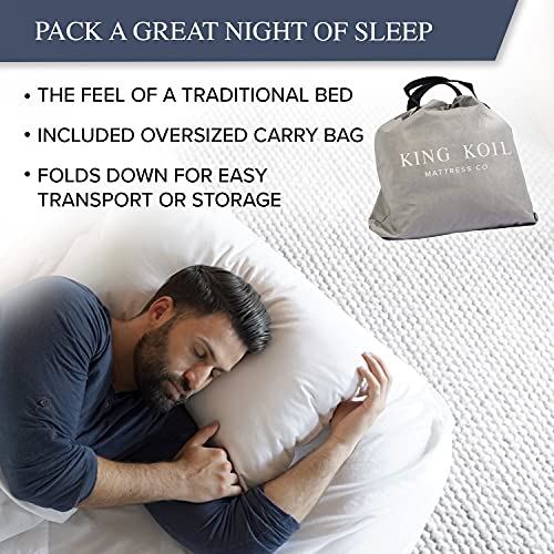 Twin Air Mattress with Built-in Pump & 1-Year Guarantee Included /Height: 20.0 Inches