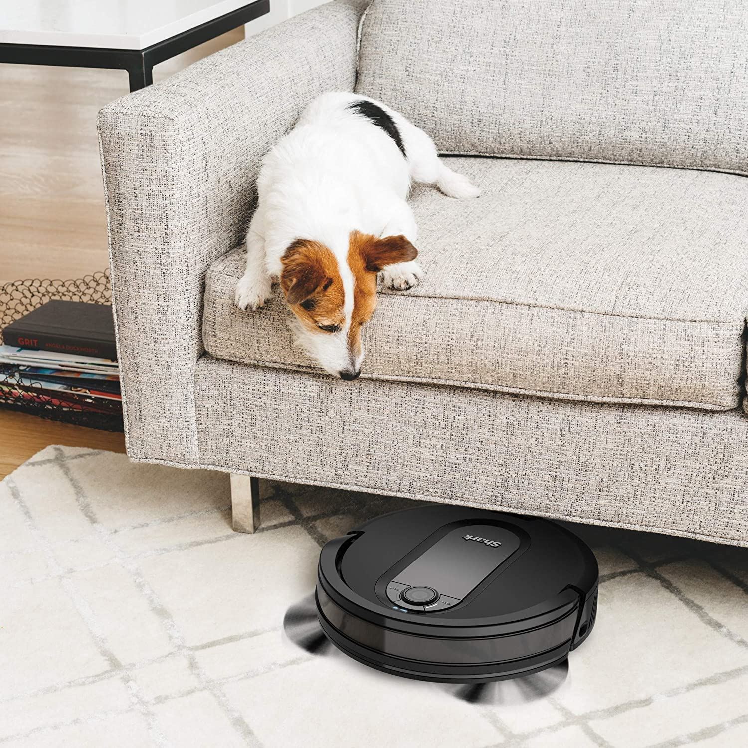 Controlled Robot Vacuum with Wifi and Home Mapping/ Black