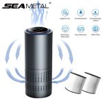 HEPA Filter Air Fresher Aluminum Alloy Air Purifiers for Car Home Bedroom Dust/Smoke/Odor Eliminator