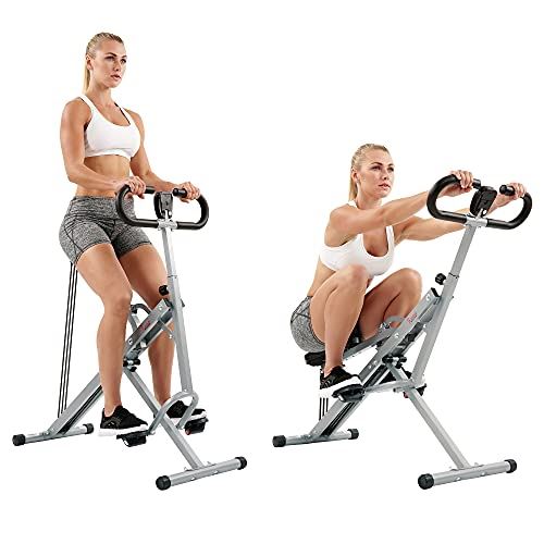 Sunny Health & Fitness Squat Assist Row-N-Ride Trainer