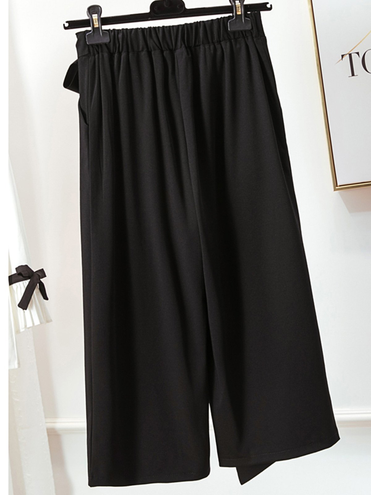 Plus Size Women Plain Casual Pants
